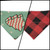 Christmas Snack Cakes/Buffalo Plaid Slide-on Bandana #2 (XX-Small)