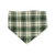 Christmas Tree Farm/Green Plaid Slip-on Scrunchie Bandana (Medium)