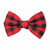 Red Buffalo Plaid Bowtie - 4"