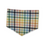 Lucky Charms/ Rainbow Plaid Reversible Tie-on Bandana (Medium)