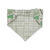 St. Patrick's Day Lucky Dog / Gingham Sage Plaid Slip-on Scrunchie Bandana (Medium)