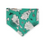 Easter Ghosts/ Black Plaid Slip-on Scrunchie Bandana (Medium)