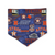 Astros/ Orange Plaid Reversible Tie-on Bandana (Large)