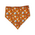 Longhorns/Orange Plaid Slip-on Scrunchie Bandana (X-Large)