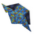 Bluebonnets & Butterflies/Navy Plaid Tie-on Bandana (Large)