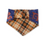 Astros/ Orange Plaid Slip-on Scrunchie Bandana (X-Small)