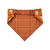 Longhorns/Orange Plaid Slip-on Scrunchie Bandana (Medium/Large)