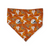 Longhorns/Orange Plaid Slip-on Scrunchie Bandana (Medium/Large)