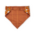 Longhorns/Orange Plaid Slip-on Scrunchie Bandana (Large/X-Large)