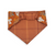 Longhorns/Orange Plaid Slip-on Scrunchie Bandana (Small)