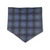 Bluebonnets & Butterflies/Navy Plaid Reversible Tie-on Bandana (X-Large)