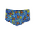 Bluebonnets & Butterflies/Navy Plaid Reversible Tie-on Bandana (X-Small)