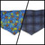 Bluebonnets & Butterflies/Navy Plaid Reversible Tie-on Bandana (Medium)