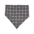 Aggies/ Charcoal Plaid Slip-on Scrunchie Bandana (Large)