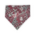 Aggies/ Charcoal Plaid Slip-on Scrunchie Bandana (Large)