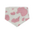 Ambleside Cobblestone Gray/Pink Cow Spots Slip-on Scrunchie Bandana (X-Small)