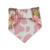 Ambleside Cobblestone Gray/Pink Cow Spots Slip-on Scrunchie Bandana (XX-Small)