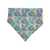 Retro Cottagecore/Bright Starbursts Slip-on Scrunchie Bandana (Large/X-Large)