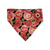 Poppy Meadows/ Red Dots Velcro Bandana  (Small)