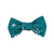 Teal Paisley Bowtie - 3"
