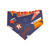 Astros/ Orange Fall Plaid Slip-on Scrunchie Bandana (Medium)