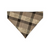 Cowboy Christmas/Brown Plaid Reversible Slide-on Bandana (Small)