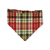 Cowboy Christmas/Glittery Christmas Plaid Reversible Slip-on Scrunchie Bandana (Medium/Large)