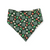 Cookie Tester/Green Plaid Reversible Slip-on Scrunchie Bandana (Large)
