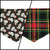 Christmas Ghost/Glitter Tartan Plaid Tie-on Bandana (Medium)