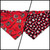 Raiders/Paws on Buffalo Plaid Reversible Slip-on Scrunchie Bandana (Medium)