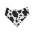 Disco Cowgirl/Cow Spots Reversible Slip-on Scrunchie Bandana (Large/X-Large)