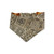Pumpkin Patch/Tan Paisley Slip-on Scrunchie Bandana (X-Small)