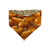 Pumpkin Patch/Tan Paisley Reversible Slip-on Scrunchie Bandana (Small)