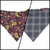 Paisley Bobcats / Charcoal Plaid Reversible Slip-on Scrunchie Bandana (X-Small/Small) Paisley Bobcats / Charcoal Plaid Reversible Slip-on Scrunchie Bandana (X-Small/Small)
