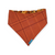Pumpkin Patch/Orange Plaid Reversible Slip-on Scrunchie Bandana (Large/X-Large)