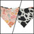 Disco Cowgirl/Cow Spots Reversible Slip-on Scrunchie Bandana (Small)