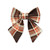 Rustic Orange & Brown Plaid Sailor Bow - 5"