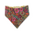 Brushstroke Flowers/Yellow Plaid Reversible Slip-on Scrunchie Bandana (X-Large)