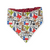 Texas Symbols/Red Paisley Reversible Slip-on Scrunchie Bandana (Medium/Large)