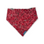 Texas Symbols/Red Paisley Slip-on Scrunchie Bandana (Medium)