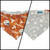 Longhorns/Fractal Lines Slip-on Scrunchie Bandana (Medium)
