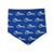 Mavericks/Distressed Plaid Tie-on Bandana (Large)
