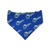 Mavericks/Distressed Plaid Reversible Slip-on Scrunchie Bandana (Large/X-Large)