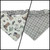 Little Cowboy/Gray Plaid Slip-on Scrunchie Bandana (Small/Medium)