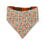 Pumpkin Spice Pup Cup/Green & Orange Plaid Slip-on Scrunchie Bandana (Large)