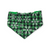 Green Grouchy/Buffalo Plaid Snowflakes Reversible Slip-on Scrunchie Bandana (Medium)