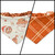 Christmas Ya'll/Rust Fall Plaid Slip-on Scrunchie Bandana (Small/Medium)