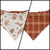 Christmas Ya'll/Rust Fall Plaid Reversible Slip-on Scrunchie Bandana (Medium)