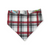 Avocado Christmas/Gray Red Cream Plaid Reversible Slip-on Scrunchie Bandana (Medium)