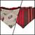 Gingerbread Doghouses/McGregor Red Plaid Reversible Slip-on Scrunchie Bandana (X-Small)